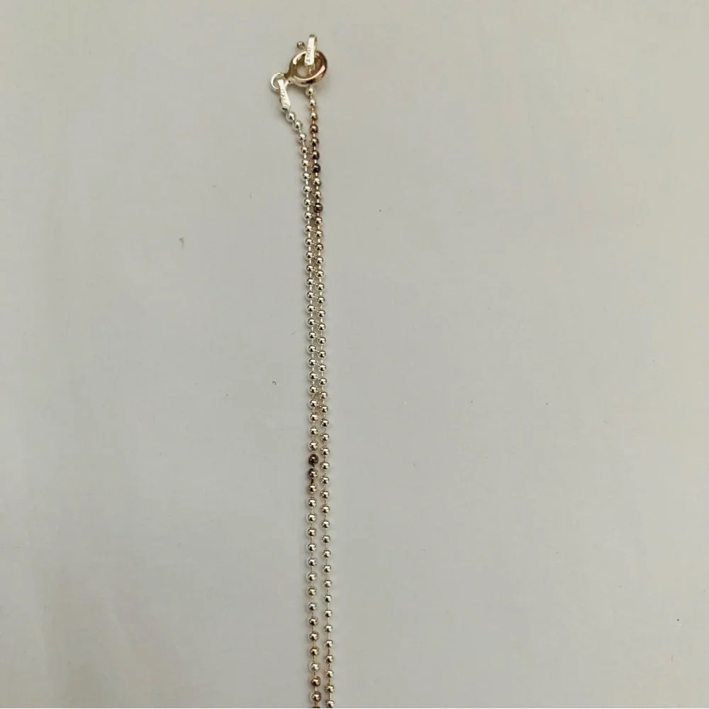 STERLING SORORITY Alpha Delta Pi Vertical Silver Necklace ADPI NIB VINTAGE